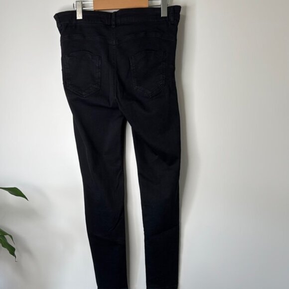 Calzedonia Women Black Classic Skinny Stretchy Jeggings Size XL - Picture 5 of 11